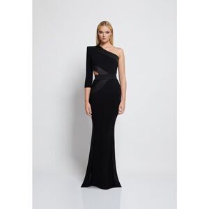 NWOT Zhivago Circus Delirium One-Shoulder Gown Size 4 $675